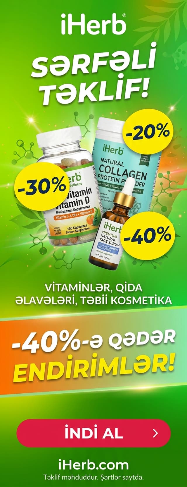 iHerb — endirimlər